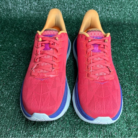 Hoka One One Womens Mach 4 Fiesta Red Running Shoes Sneakers Size 8 B - Picture 2 of 12